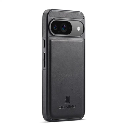 DG.MING For Google Pixel 9 Pro  /  Pixel 9 Case Anti-Drop Leather Coated PC+TPU Phone Back Cover
