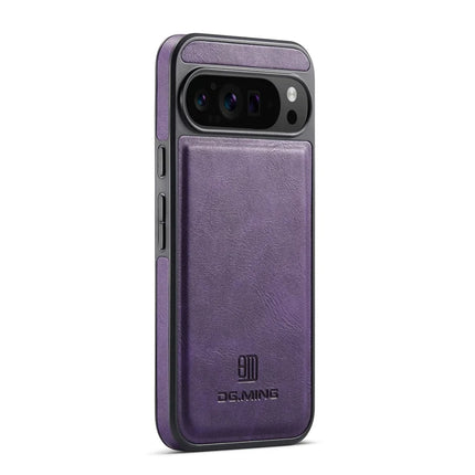 DG.MING For Google Pixel 9 Pro XL Case Anti-Drop Leather Coated PC+TPU Phone Back Cover