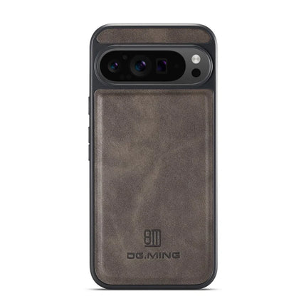 DG.MING For Google Pixel 9 Pro XL Case Anti-Drop Leather Coated PC+TPU Phone Back Cover