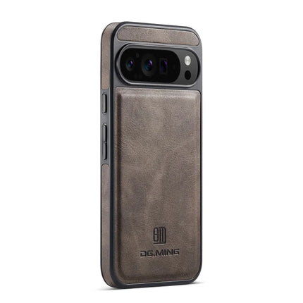 DG.MING For Google Pixel 9 Pro XL Case Anti-Drop Leather Coated PC+TPU Phone Back Cover