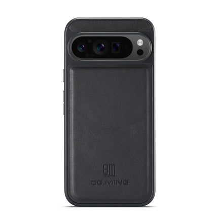 DG.MING For Google Pixel 9 Pro XL Case Anti-Drop Leather Coated PC+TPU Phone Back Cover