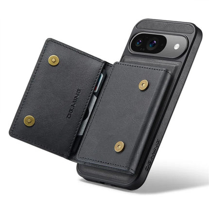 DG.MING M5 Series For Google Pixel 9 Pro  /  Pixel 9 Case Detachable Magnetic Leather Phone Cover with Card Slots