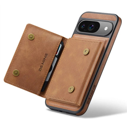 DG.MING M5 Series For Google Pixel 9 Pro  /  Pixel 9 Case Detachable Magnetic Leather Phone Cover with Card Slots