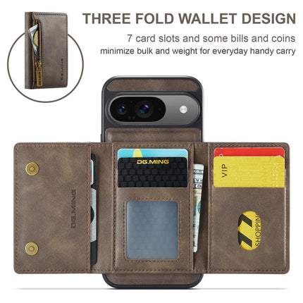DG.MING M5 Series For Google Pixel 9 Pro  /  Pixel 9 Case Detachable Magnetic Leather Phone Cover with Card Slots