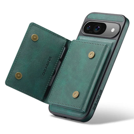 DG.MING M5 Series For Google Pixel 9 Pro  /  Pixel 9 Case Detachable Magnetic Leather Phone Cover with Card Slots