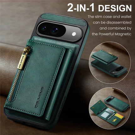 DG.MING M5 Series For Google Pixel 9 Pro  /  Pixel 9 Case Detachable Magnetic Leather Phone Cover with Card Slots