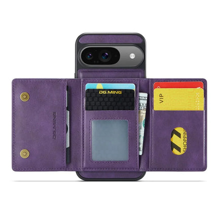DG.MING M5 Series For Google Pixel 9 Pro  /  Pixel 9 Case Detachable Magnetic Leather Phone Cover with Card Slots