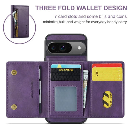 DG.MING M5 Series For Google Pixel 9 Pro  /  Pixel 9 Case Detachable Magnetic Leather Phone Cover with Card Slots