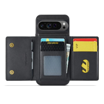 DG.MING M5 Series For Google Pixel 9 Pro XL Case Detachable Magnetic Leather Phone Cover with Card Slots