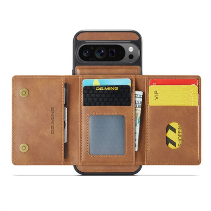DG.MING M5 Series For Google Pixel 9 Pro XL Case Detachable Magnetic Leather Phone Cover with Card Slots