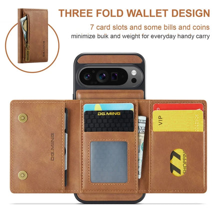 DG.MING M5 Series For Google Pixel 9 Pro XL Case Detachable Magnetic Leather Phone Cover with Card Slots