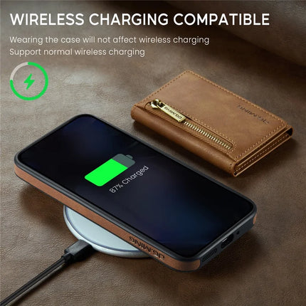 DG.MING M5 Series For Google Pixel 9 Pro XL Case Detachable Magnetic Leather Phone Cover with Card Slots