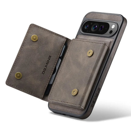DG.MING M5 Series For Google Pixel 9 Pro XL Case Detachable Magnetic Leather Phone Cover with Card Slots