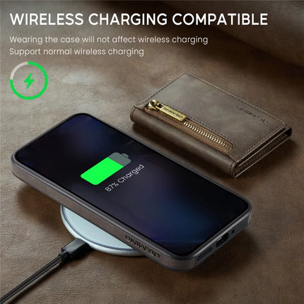 DG.MING M5 Series For Google Pixel 9 Pro XL Case Detachable Magnetic Leather Phone Cover with Card Slots