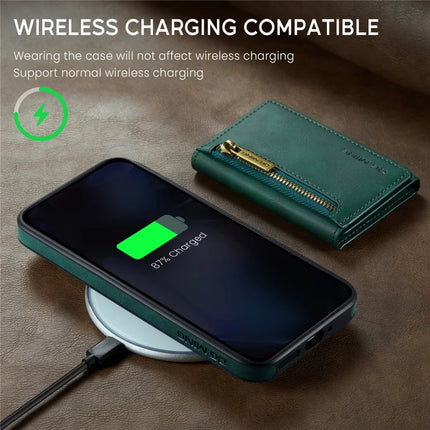 DG.MING M5 Series For Google Pixel 9 Pro XL Case Detachable Magnetic Leather Phone Cover with Card Slots