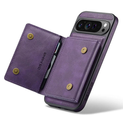 DG.MING M5 Series For Google Pixel 9 Pro XL Case Detachable Magnetic Leather Phone Cover with Card Slots