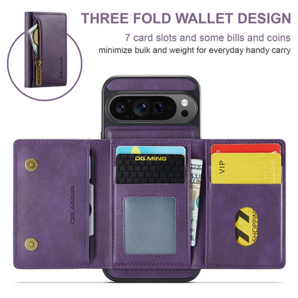 DG.MING M5 Series For Google Pixel 9 Pro XL Case Detachable Magnetic Leather Phone Cover with Card Slots