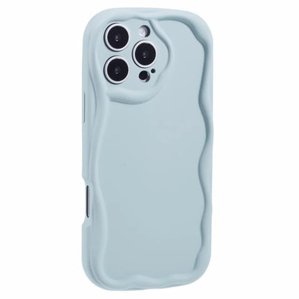 For iPhone 16 Pro Max Case Candy Color Phone Shell Rubberized TPU Cover - Baby Blue