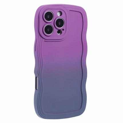 JTW Series for iPhone 16 Pro Max TPU Phone Case Gradient Color Rubberized Cover - Purple+Lavender Grey
