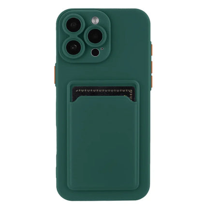 For iPhone 16 Pro Max Case Flexible TPU Phone Cover with Back Card Slot