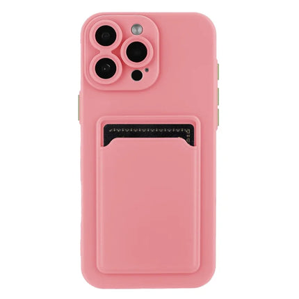 For iPhone 16 Pro Max Case Flexible TPU Phone Cover with Back Card Slot