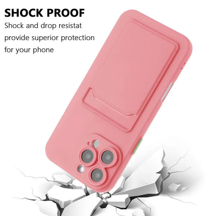 For iPhone 16 Pro Max Case Flexible TPU Phone Cover with Back Card Slot