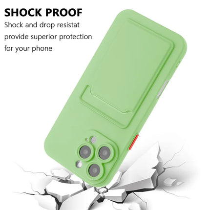 For iPhone 16 Pro Max Case Flexible TPU Phone Cover with Back Card Slot