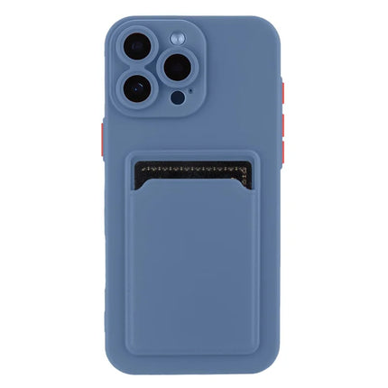 For iPhone 16 Pro Max Case Flexible TPU Phone Cover with Back Card Slot