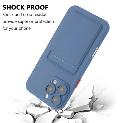 For iPhone 16 Pro Max Case Flexible TPU Phone Cover with Back Card Slot