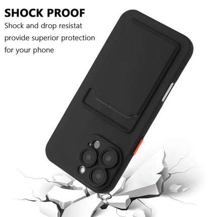 For iPhone 16 Pro Max Case Flexible TPU Phone Cover with Back Card Slot