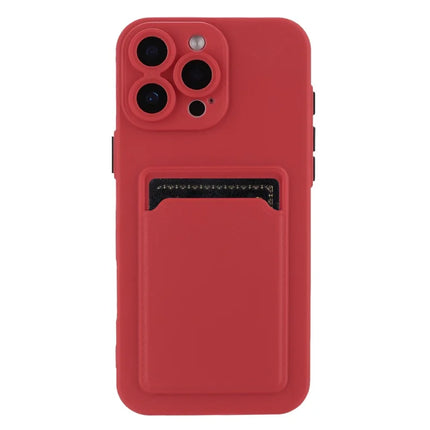 For iPhone 16 Pro Max Case Flexible TPU Phone Cover with Back Card Slot