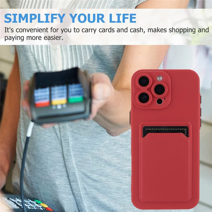 For iPhone 16 Pro Max Case Flexible TPU Phone Cover with Back Card Slot