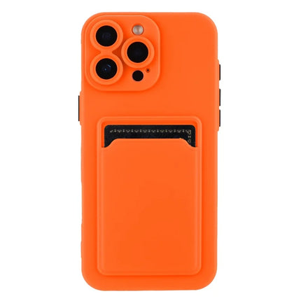 For iPhone 16 Pro Max Case Flexible TPU Phone Cover with Back Card Slot