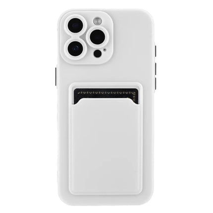 For iPhone 16 Pro Max Case Flexible TPU Phone Cover with Back Card Slot