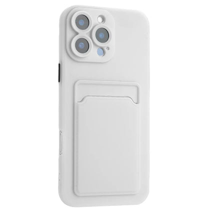For iPhone 16 Pro Max Case Flexible TPU Phone Cover with Back Card Slot