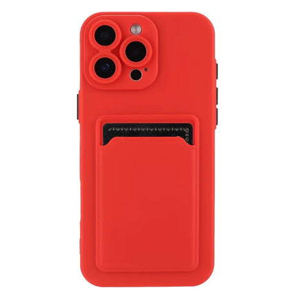 For iPhone 16 Pro Max Case Flexible TPU Phone Cover with Back Card Slot