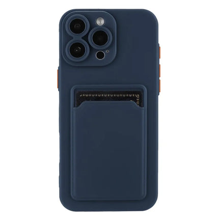 For iPhone 16 Pro Max Case Flexible TPU Phone Cover with Back Card Slot