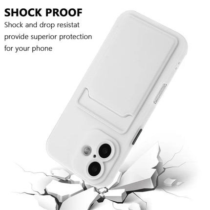 For iPhone 16 Case Flexible TPU Phone Cover with Back Card Slot