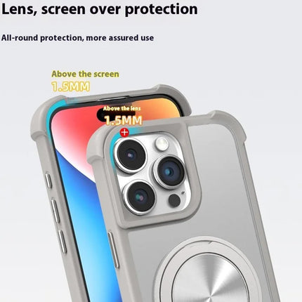 For iPhone 16 Pro Max Case Compatble with MagSafe CD Vein Kickstand TPU+PC Phone Cover