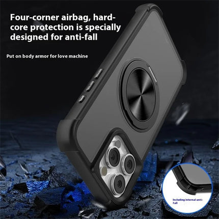 For iPhone 16 Pro Max Case Compatble with MagSafe CD Vein Kickstand TPU+PC Phone Cover