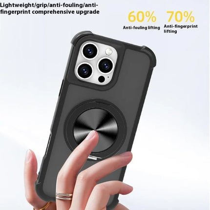 For iPhone 16 Pro Max Case Compatble with MagSafe CD Vein Kickstand TPU+PC Phone Cover