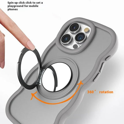 ShopCaseCart Model Case  For  iPhone 15 Pro Max Case Compatble with MagSafe Kickstand TPU+PC Phone Cover Built-In Mirror