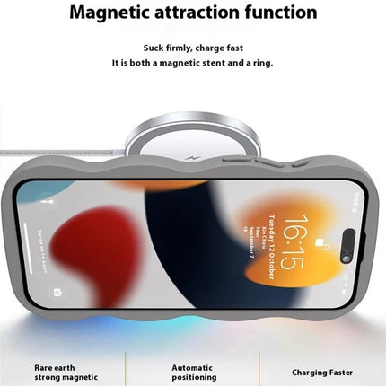 ShopCaseCart Model Case  For  iPhone 15 Pro Max Case Compatble with MagSafe Kickstand TPU+PC Phone Cover Built-In Mirror