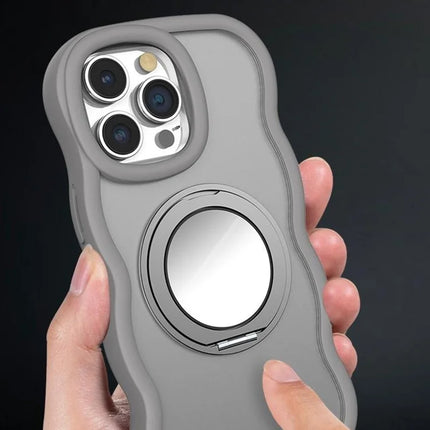 ShopCaseCart Model Case  For  iPhone 15 Pro Max Case Compatble with MagSafe Kickstand TPU+PC Phone Cover Built-In Mirror