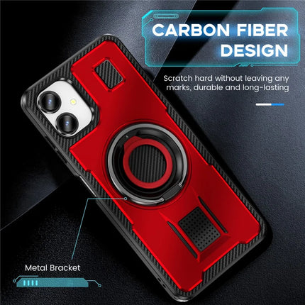 For Samsung Galaxy A06 Case TPU+PC Kickstand Phone Cover with Silicone Finger Strap