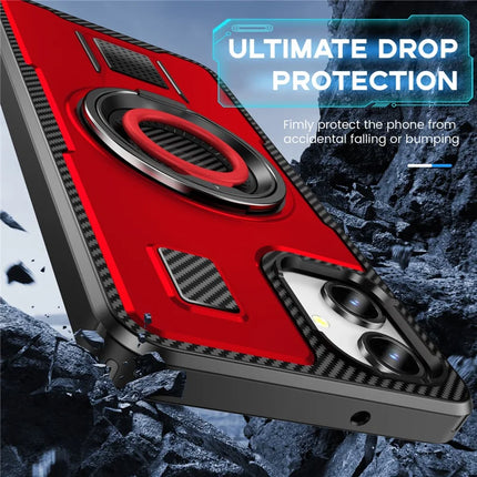 For Samsung Galaxy A06 Case TPU+PC Kickstand Phone Cover with Silicone Finger Strap