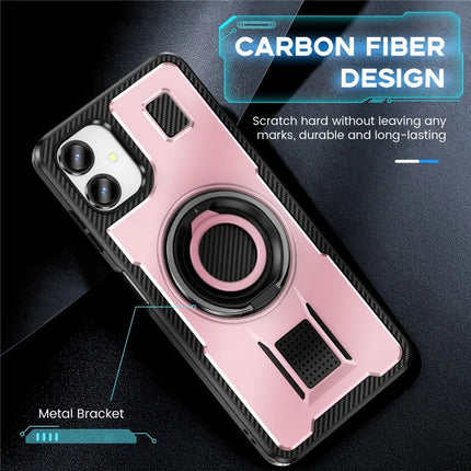 For Samsung Galaxy A06 Case TPU+PC Kickstand Phone Cover with Silicone Finger Strap