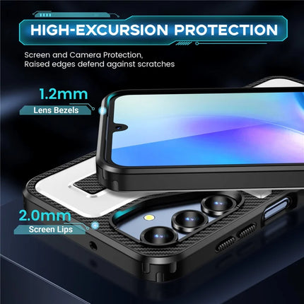 For Samsung Galaxy A16 5G / A16 4G Case TPU+PC Kickstand Phone Cover with Silicone Finger Strap
