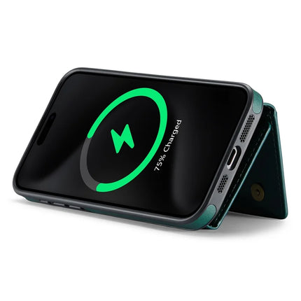 MAGKING K2 Series For iPhone 13 Pro Max Case Compatible with MagSafe PC+TPU+PU Leather RFID Blocking Phone Cover with Wallet