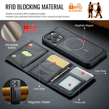 MAGKING K2 Series For iPhone 13 Pro Max Case Compatible with MagSafe PC+TPU+PU Leather RFID Blocking Phone Cover with Wallet